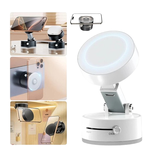 Drive Safer in Seconds – 360° Magnetic Phone Holder with Strong Vacuum Grip