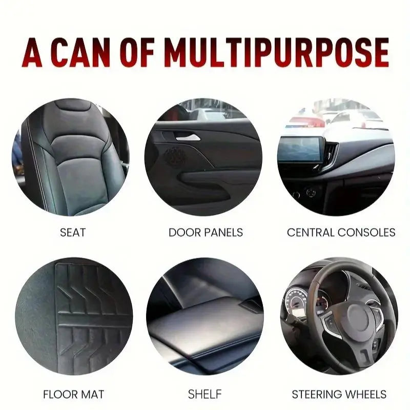 DOEYVOSE Car Interior Cleaning Cream, 2 Counts/Set Car Seat Cleaning Polishing Cream with Sponge, Professional Car Interior Care Product