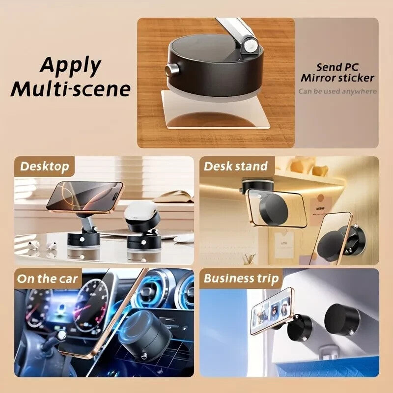 Soporte Magnetico De Celular, Para Carro, Vacio De Doble Cara Tiktok 360 Grados