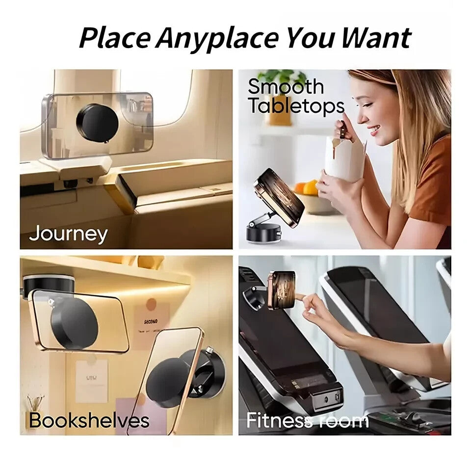 Soporte Magnetico De Celular, Para Carro, Vacio De Doble Cara Tiktok 360 Grados