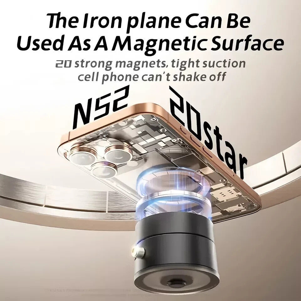 Soporte Magnetico De Celular, Para Carro, Vacio De Doble Cara Tiktok 360 Grados